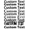 Custom Text Lettering/Numbers Decal