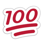 100 Emoji Sticker💯 – Stick N Peel Graphics