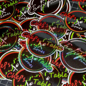 Chefs table sparkle stickers