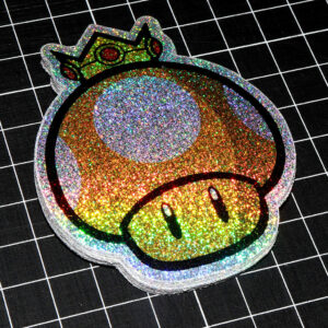 mushroom sparkle stickers
